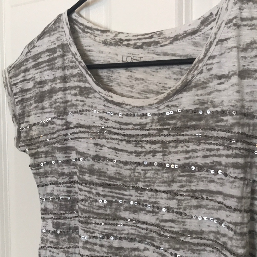 LOFT sequined top